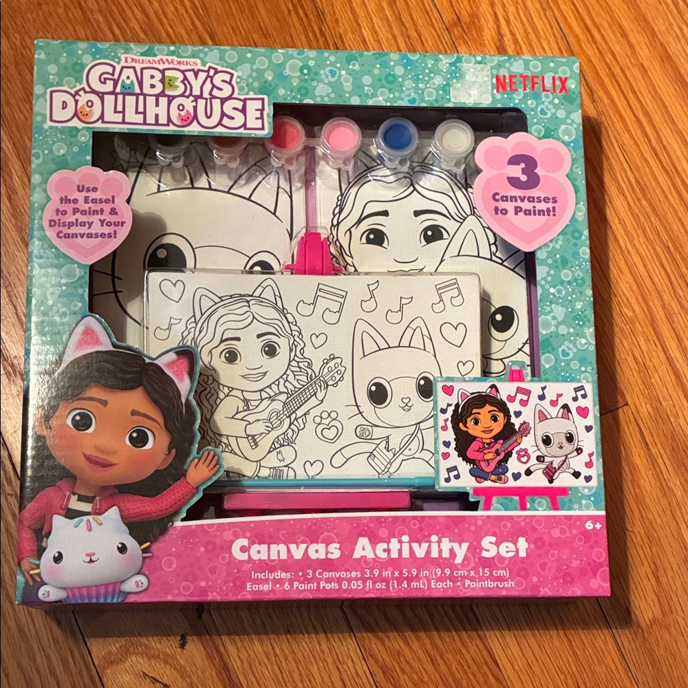 Canvas Activity Set - Pink and White